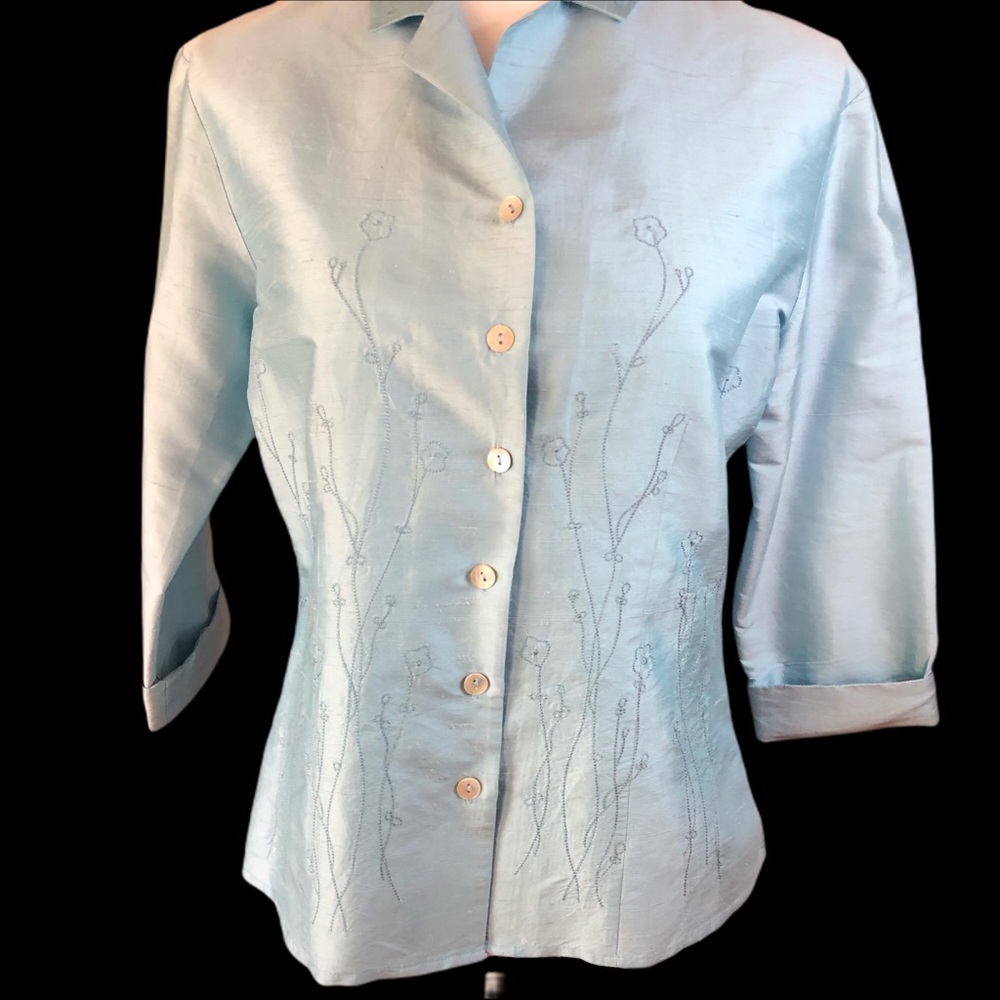 Anne Carson 100% Silk blouse